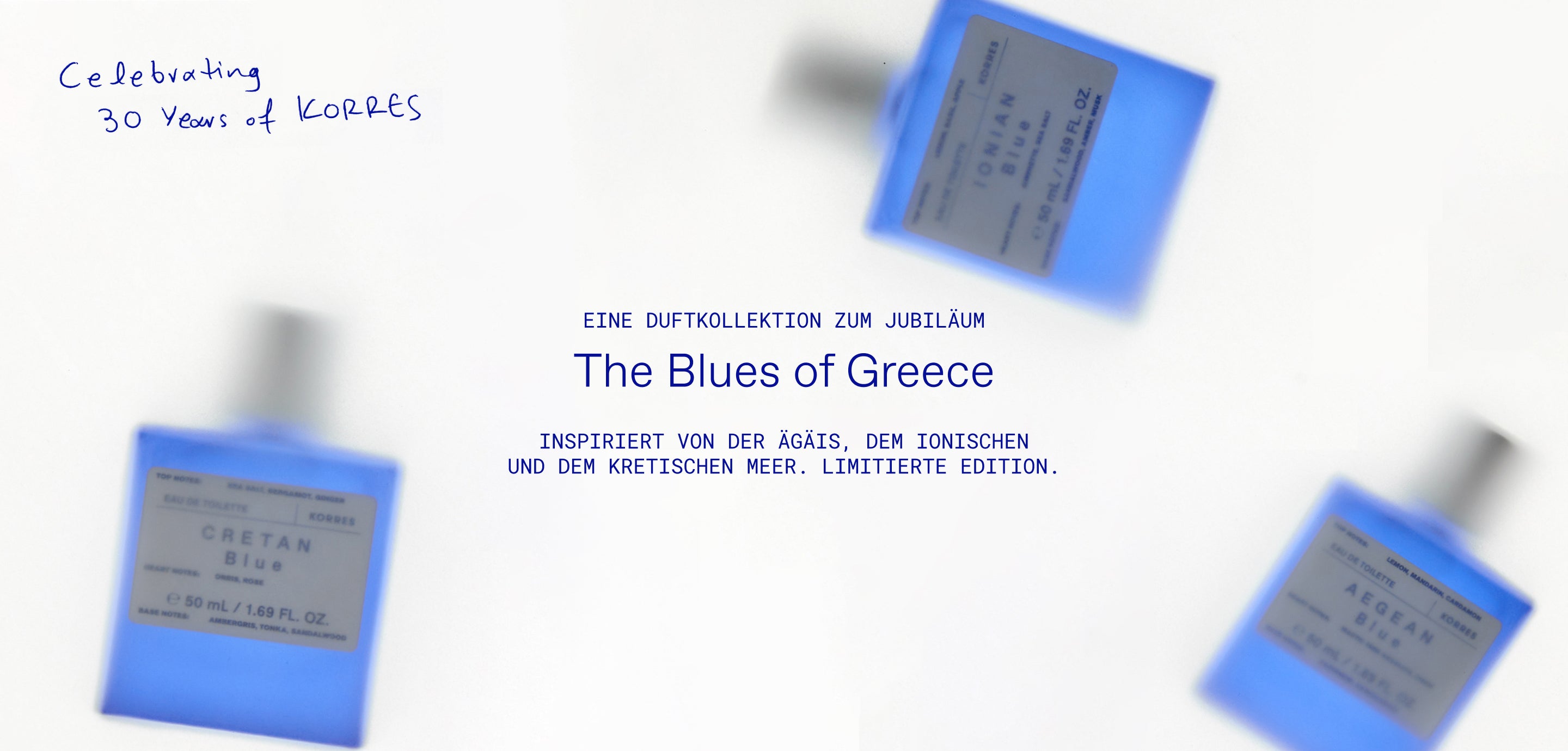Blue EDT. Drei Meere. Drei Düfte