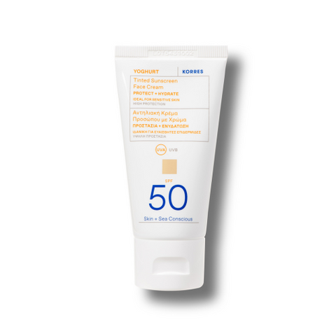Yoghurt Getöntes Sonnencreme-Gel für das Gesicht SPF50