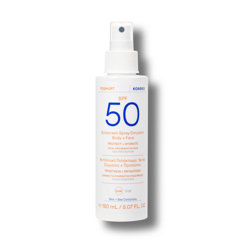 Yoghurt Sonnenschutz Spray-Emulsion für Gesicht & Körper SPF50